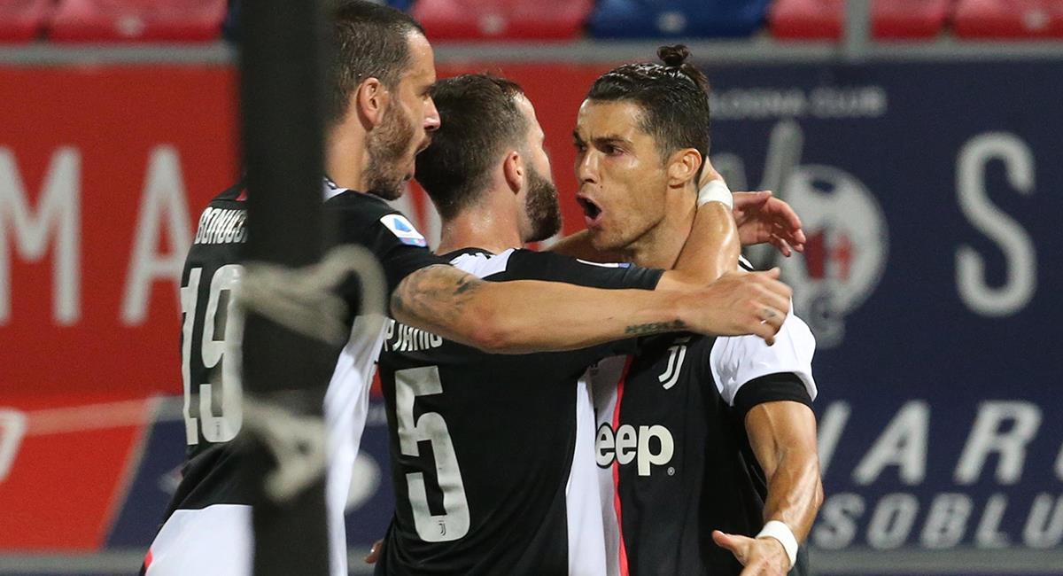 Cristiano Ronaldo marcó el primero para Juventus. Foto: EFE