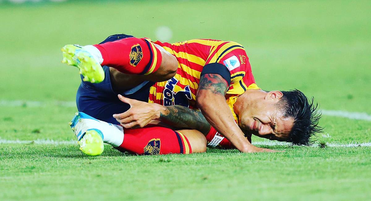 Gianluca Lapadula sufrió lesión en el tobillo. Foto: Twitter Gianluca Lapadula