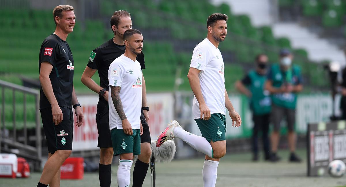 Claudio Pizarro sumó minutos en el duelo entre Werder Bremen y Colonia. Foto: EFE
