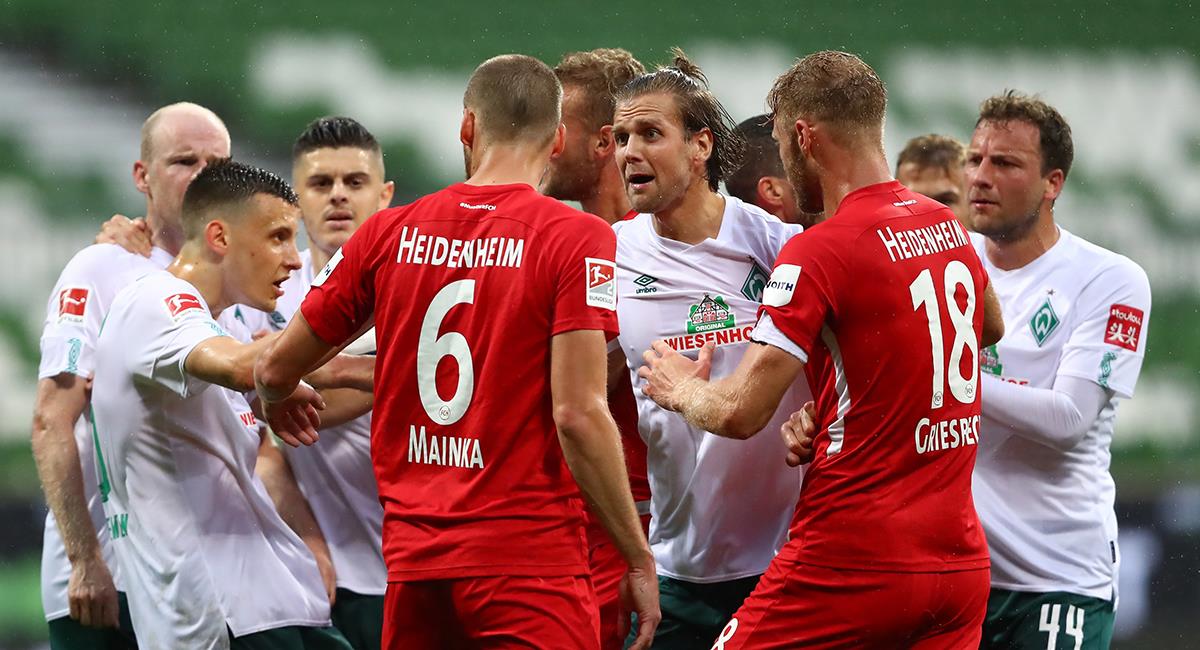 Werder Bremen y Heidenheim se verán las caras nuevamente el 6 de julio. Foto: EFE
