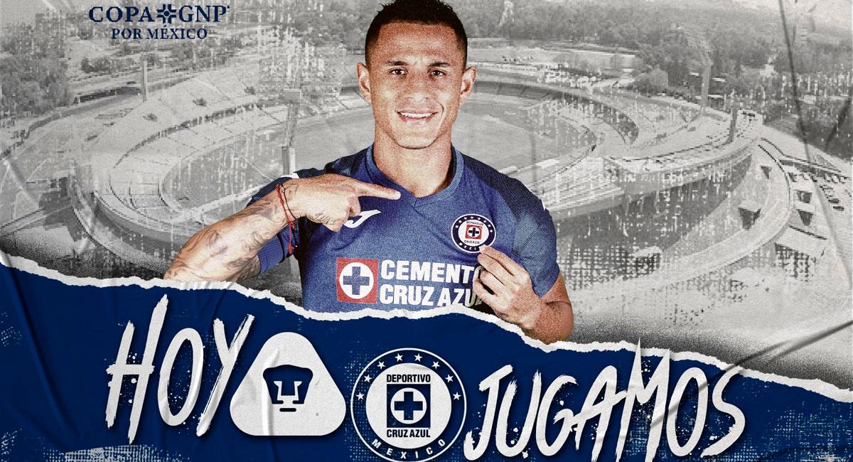 Así promocionó el Cruz Azul el duelo ante Pumas en sus redes sociales. Foto: Facebook (Cruz Azul Fútbol Club)