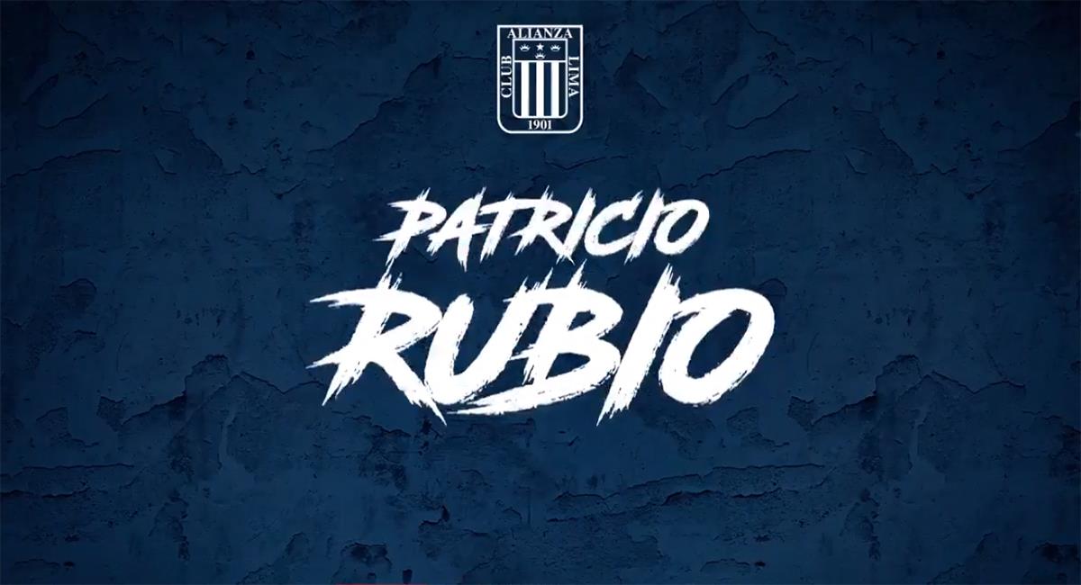 Patricio Rubio es nuevo refuerzo 'blanquiazul'. Foto: Captura Twitter Alianza Lima