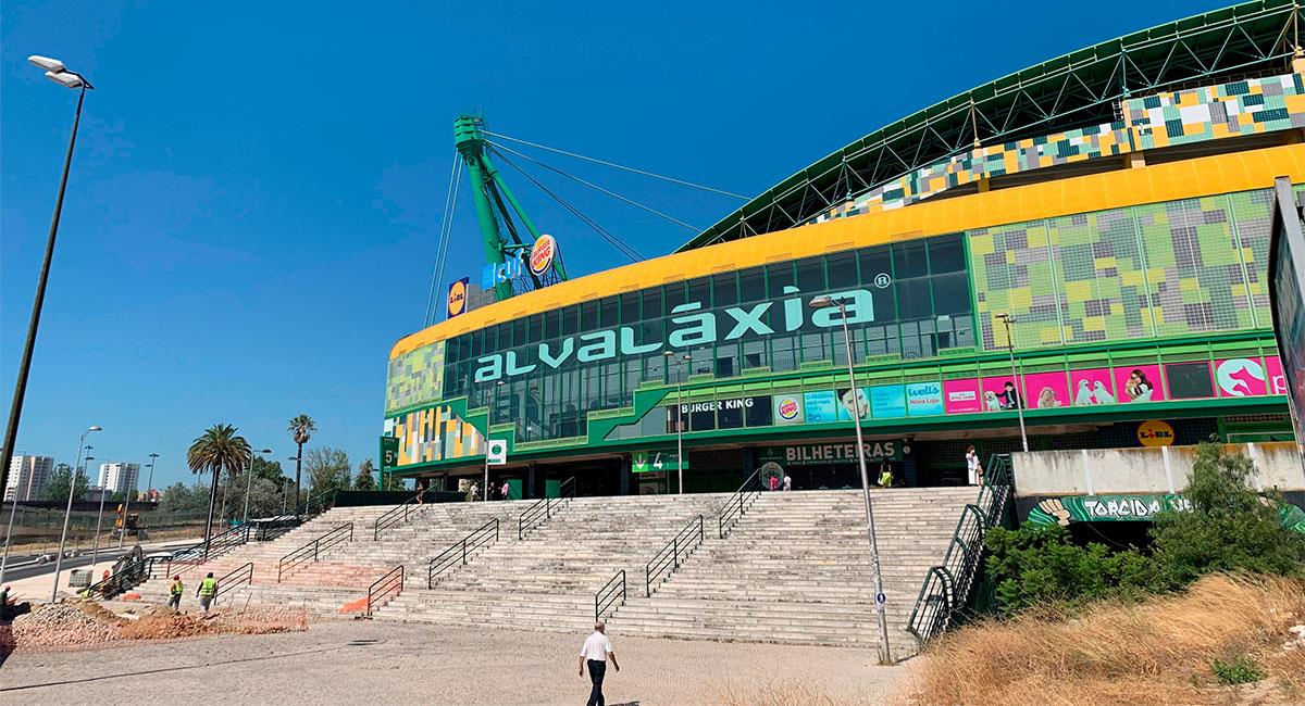 El estadio José Alvalade de Lisboa espera a los mejores equipos del mundo. Foto: EFE Nacho Ballesteros