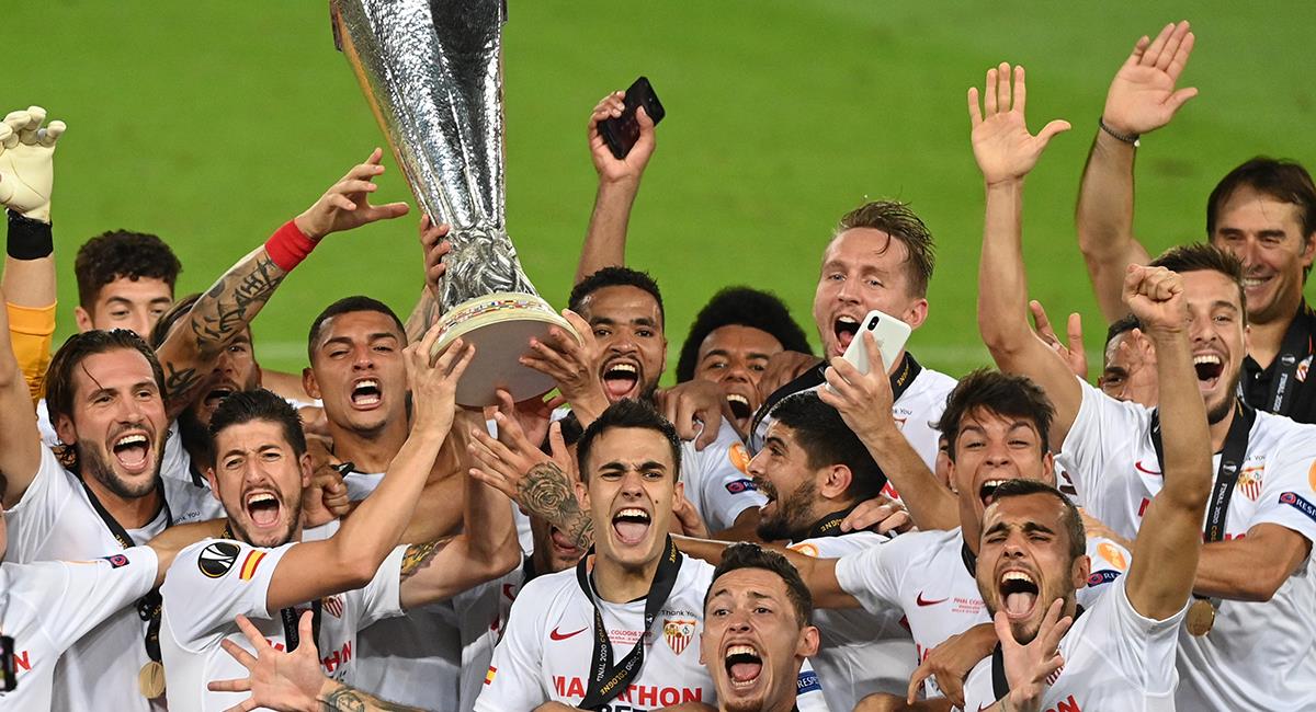 Sevilla se coronó hexacampeón de la Europa League. Foto: EFE