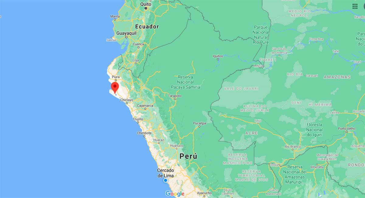 Leve temblor sacudió Sechura este miércoles 02 de septiembre. Foto: Google Maps.