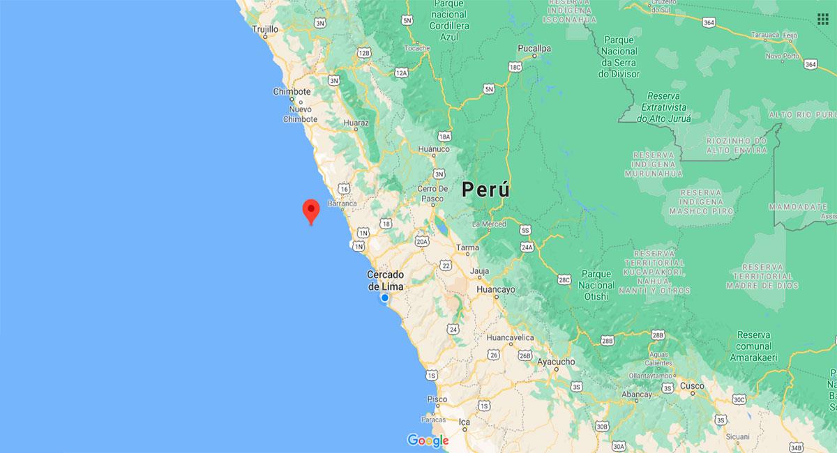 Nuevo temblor se registra en Supe Puerto. Foto: Google Maps.