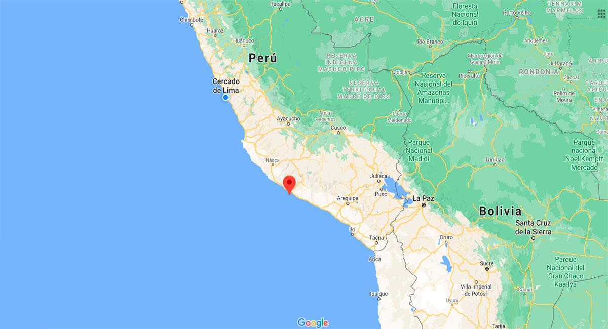 Temblor sacudió Chala, en Arequipa. Foto: Google Maps.