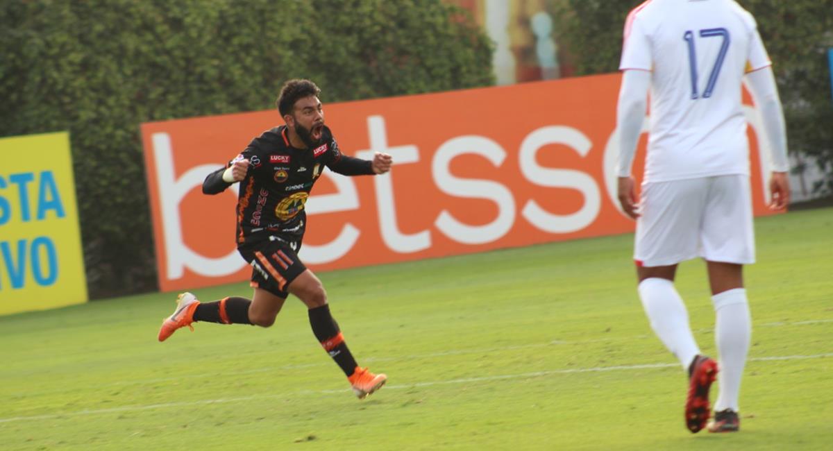 Leandro Sosa marcó el empate para Ayacucho FC a los 57 minutos. Foto: Twitter Liga de Fútbol Profesional