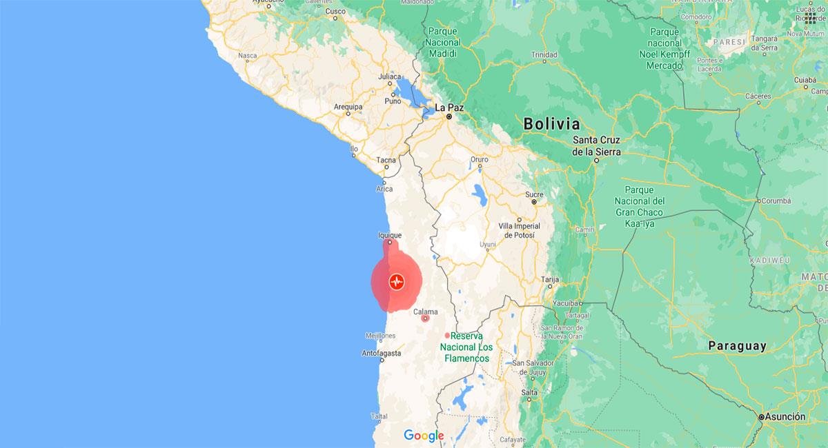 Fuerte sismo sacudió el sur de Perú. Foto: Google Maps.