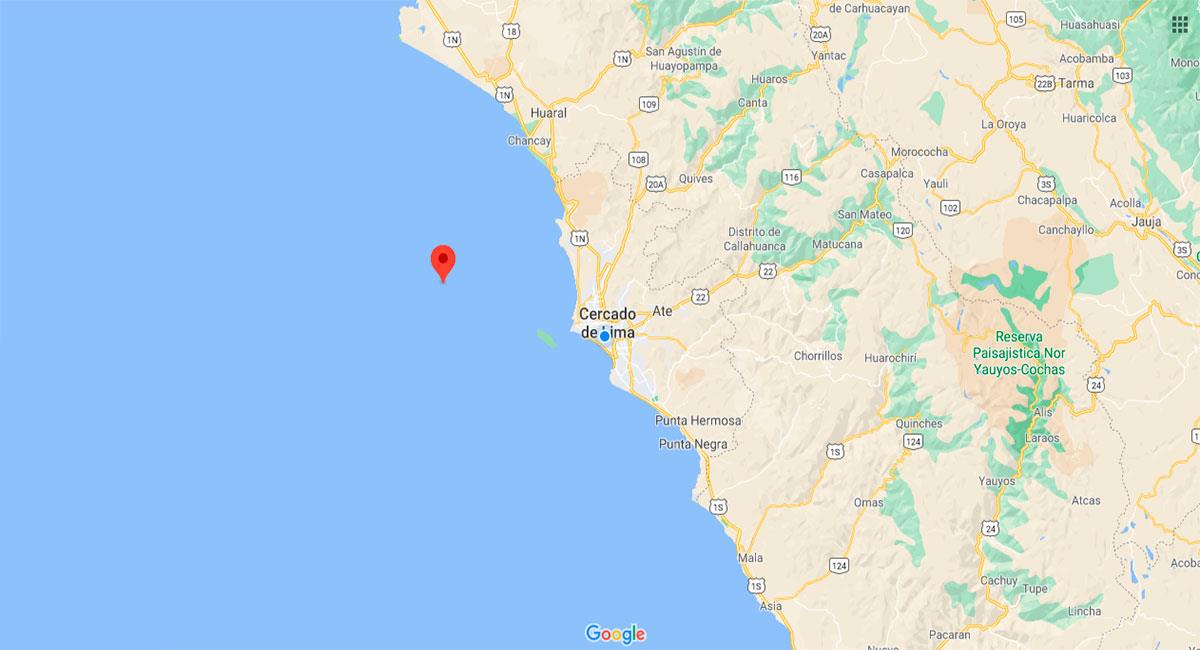 Leve temblor sacudió Lima, la capital de Perú. Foto: Google Maps
