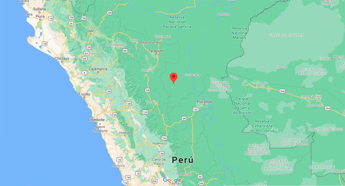 Temblor sacudió Pampa Hermosa este jueves 17 de septiembre. Foto: Google Maps