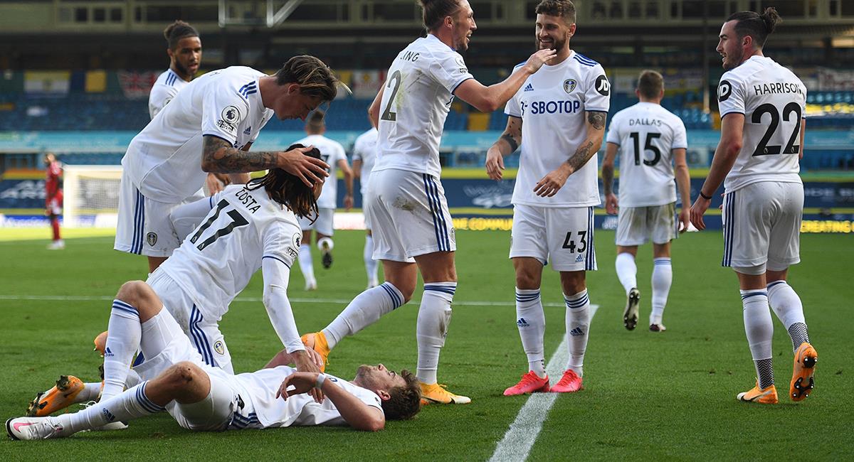 Leeds United suma sus primeros tres puntos en la Premier. Foto: EFE