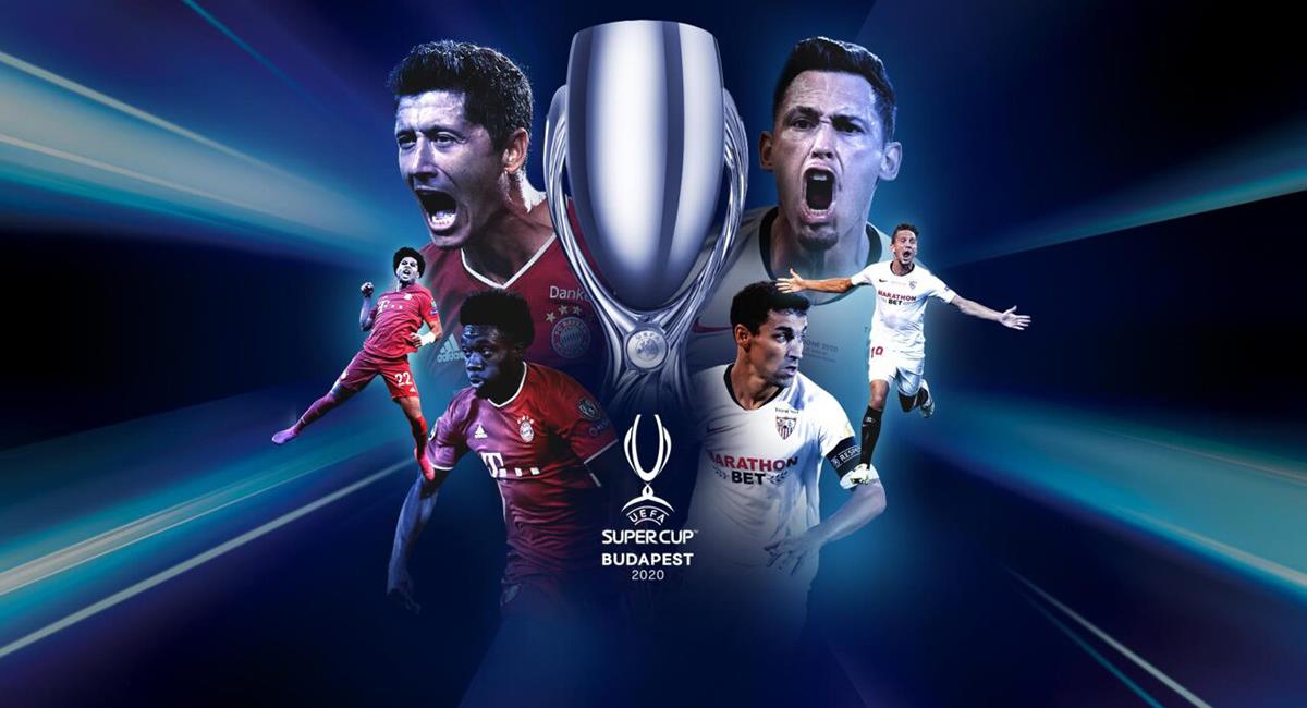 Bayern vs Sevilla por la gran final de la Supercopa. Foto: Twitter Difusión