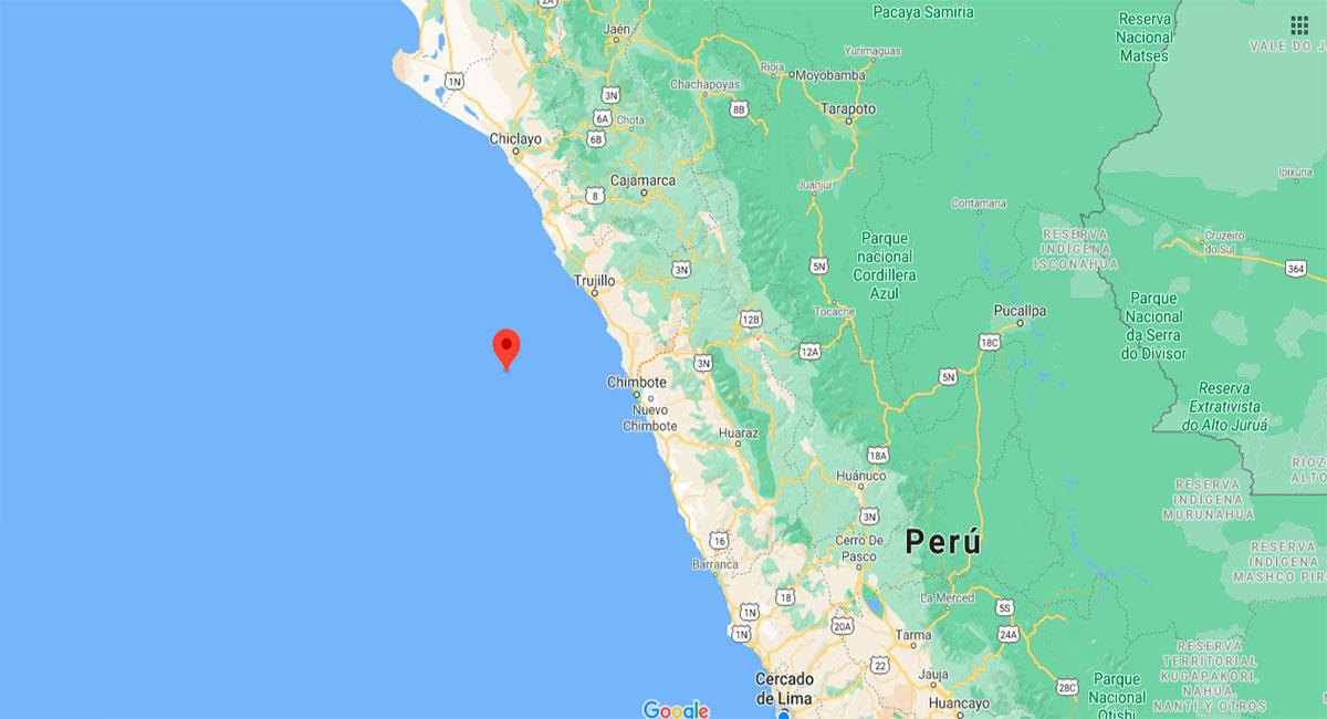 Temblor sacudió Trujillo este viernes 25 de septiembre. Foto: Google Maps