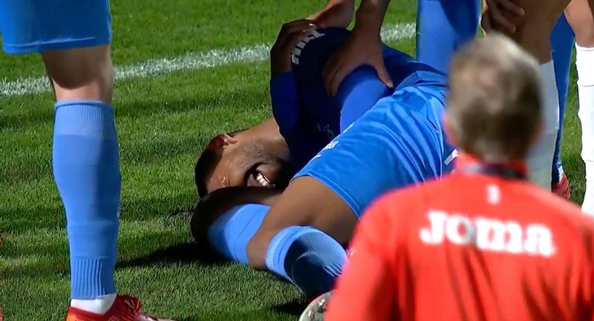 Aldair Fuentes terminó lesionado del hombro en su debut. Foto: Captura DirecTV Sports