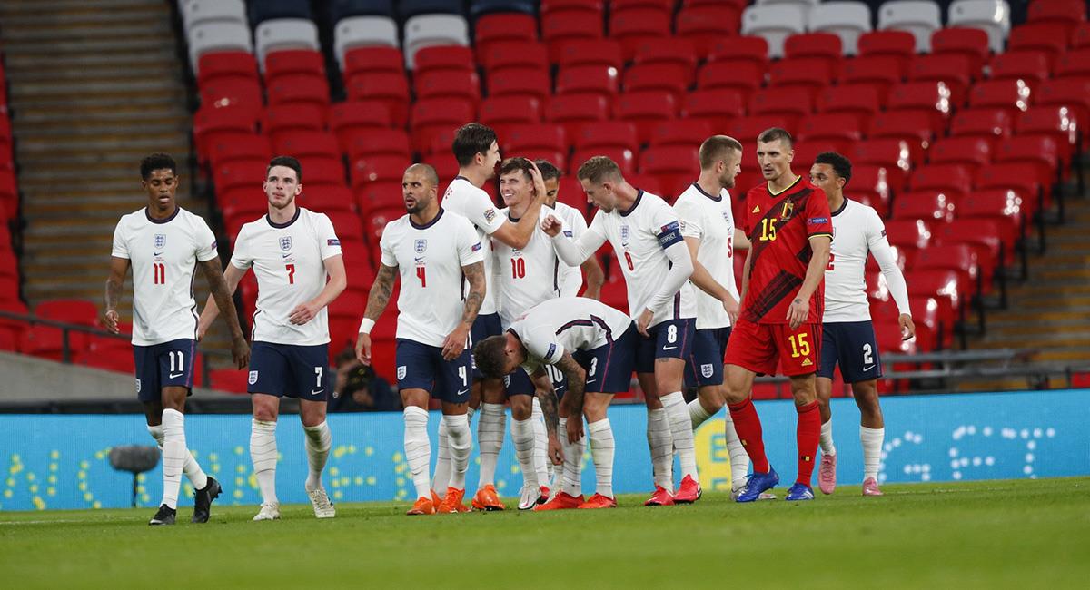 Inglaterra dio vuelta al marcador a Bélgica. Foto: Twitter @England