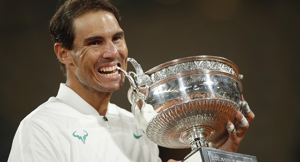 Rafael Nadal se alzó con el título 2020 del Roland Garros. Foto: EFE