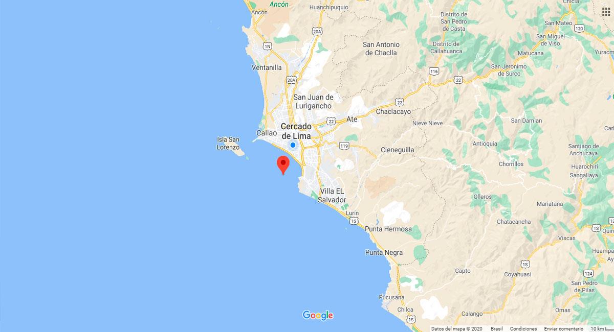 Temblor sacudió la capital de Perú. Foto: Google Maps
