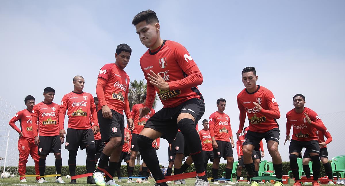 Selección Peruana Sub 20 trabajó por segundo día consecutivo. Foto: Prensa FPF