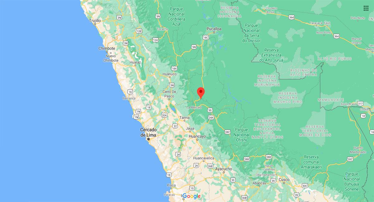 Temblor sacudió Villa Rica este domingo 25 de octubre. Foto: Google Maps