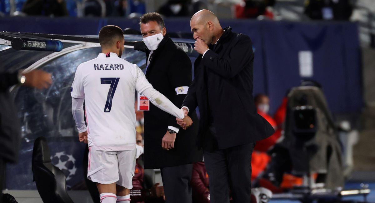 Eden Hazard afectado por coronavirus en el Real Madrid. Foto: EFE