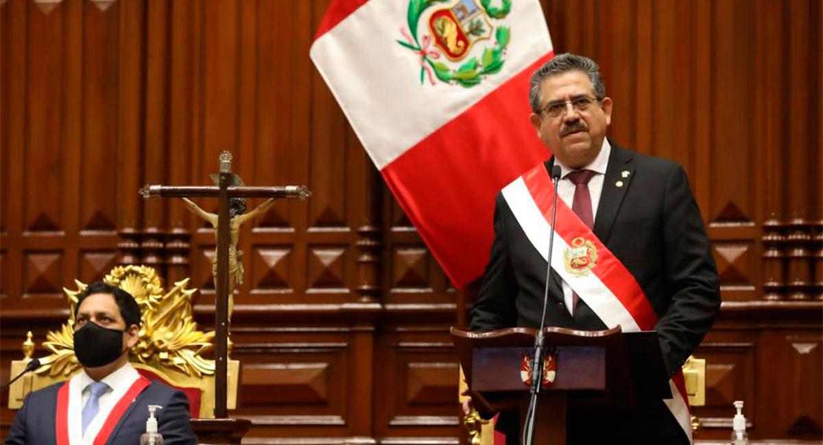 Manuel Merino, nuevo presidente del Perú. Foto: Twitter @congresoperu