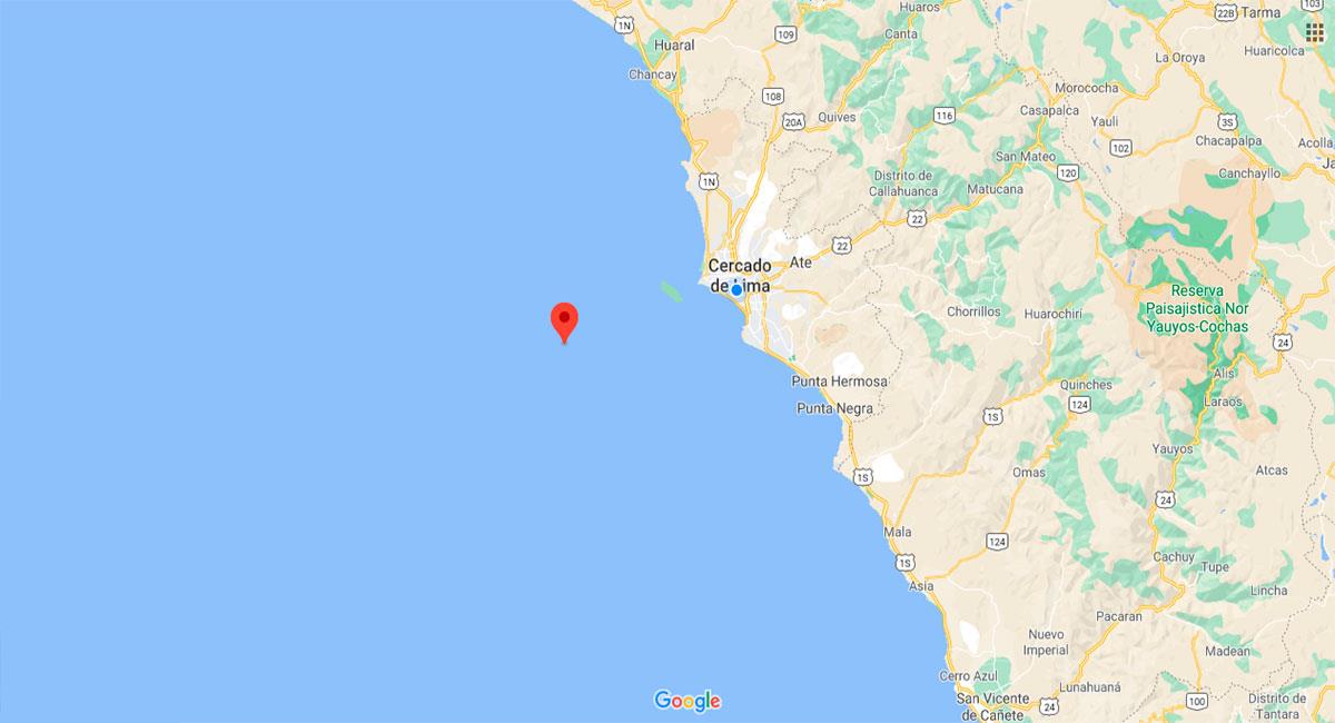 Temblor sacudió la Provincia Constitucional del Callao este miércoles 11 de noviembre. Foto: Google Maps