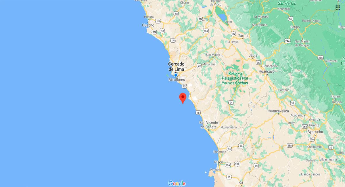 Temblor sacudió Lima este sábado por la tarde. Foto: Google Maps