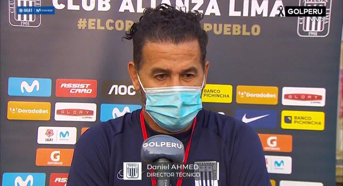 Daniel Ahmed quedó conforme con jugadores de Alianza Lima. Foto: Twitter Captura GolPerú