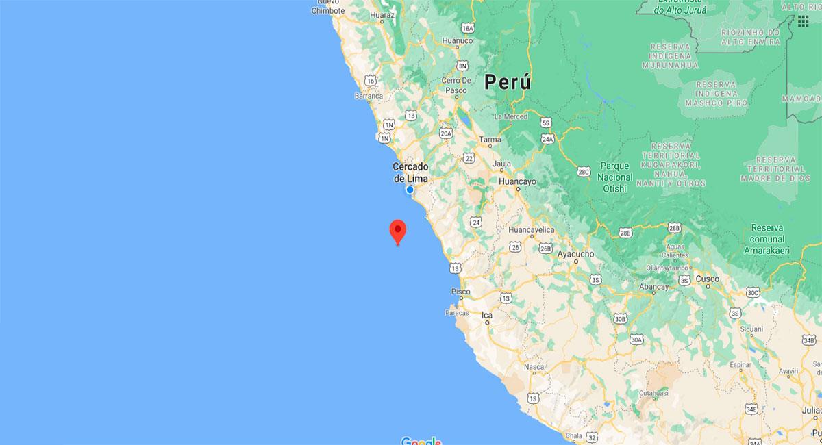 Temblor sacudió Lima este martes por la noche. Foto: Google Maps
