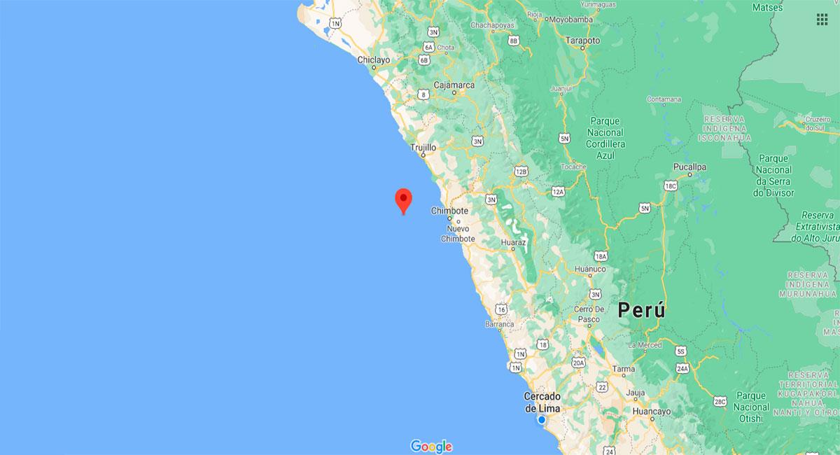 Temblor sacudió Chimbote este lunes por la mañana. Foto: Google Maps