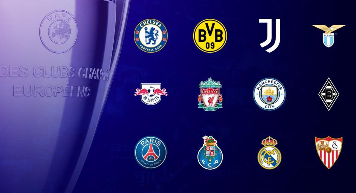 16 equipos en competencia por la 'Orejona'. Foto: Twitter Champions League