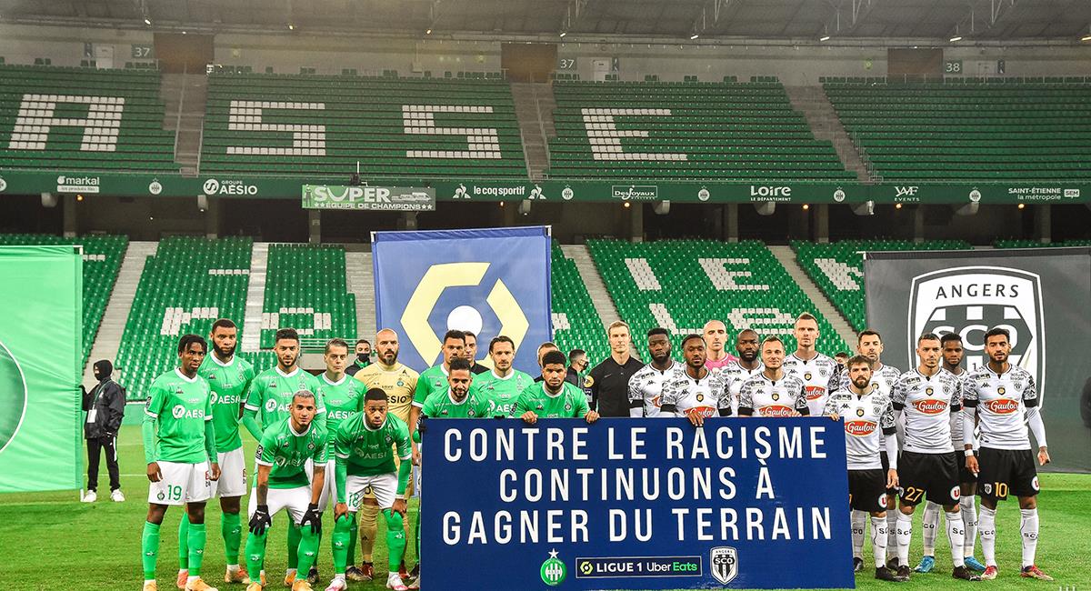 Miguel Trauco fue titular todo el encuentro con Saint-Étienne. Foto: Twitter @ASSEofficiel