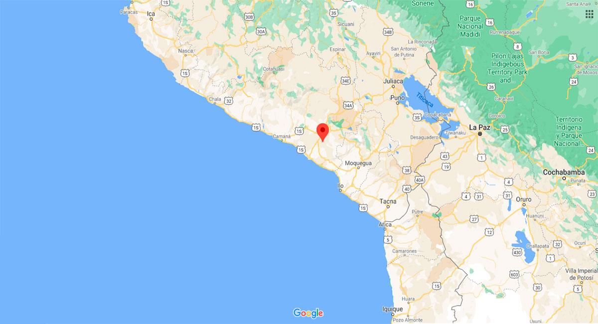 Temblor sacudió Arequipa este miércoles 16 de diciembre. Foto: Google Maps