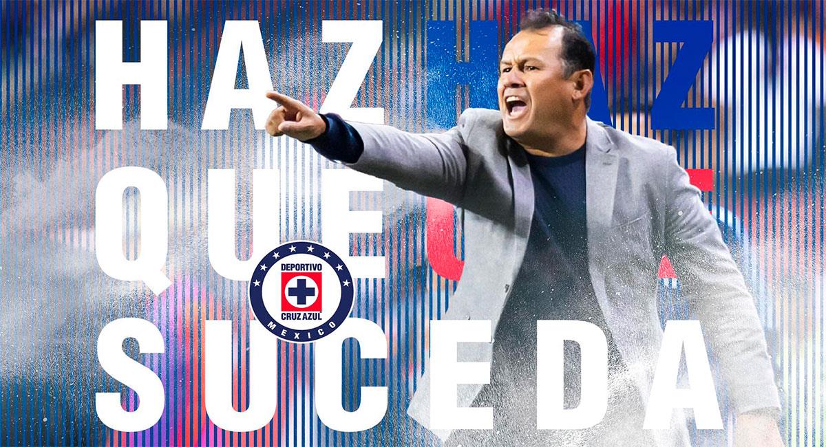 Juan Reynoso es el nuevo entrenador de Cruz Azul. Foto: Twitter @CruzAzulCD