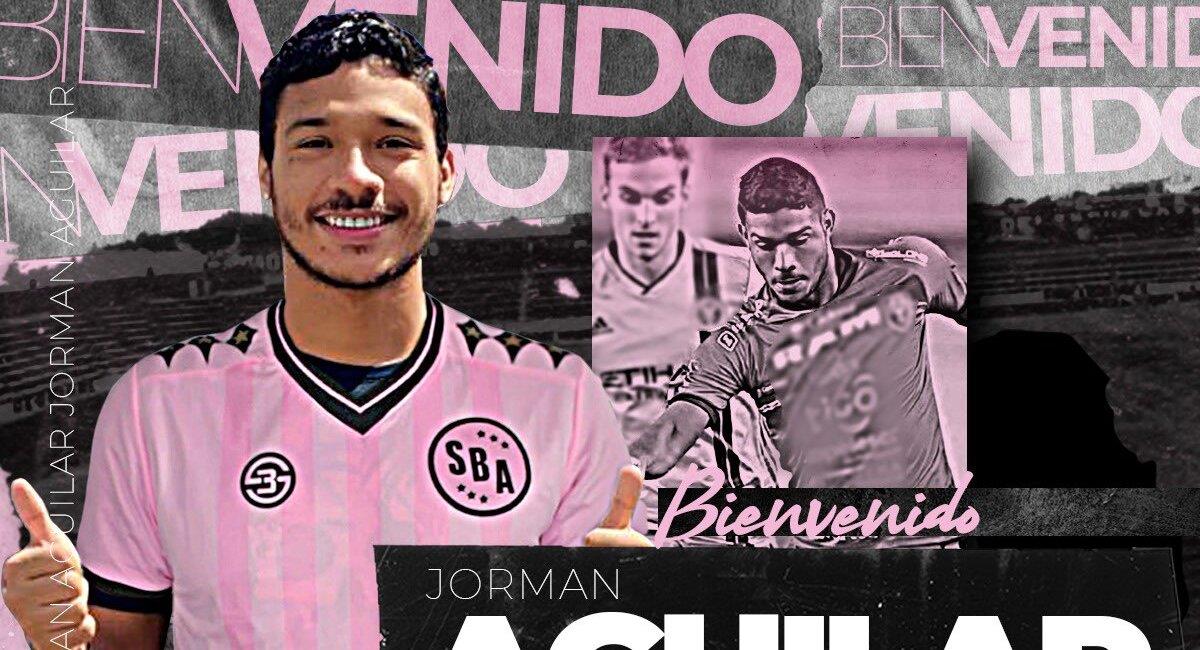 Jorman Aguilar, el nuevo delantero de los 'rosados'. Foto: Twitter Club Sport Boys