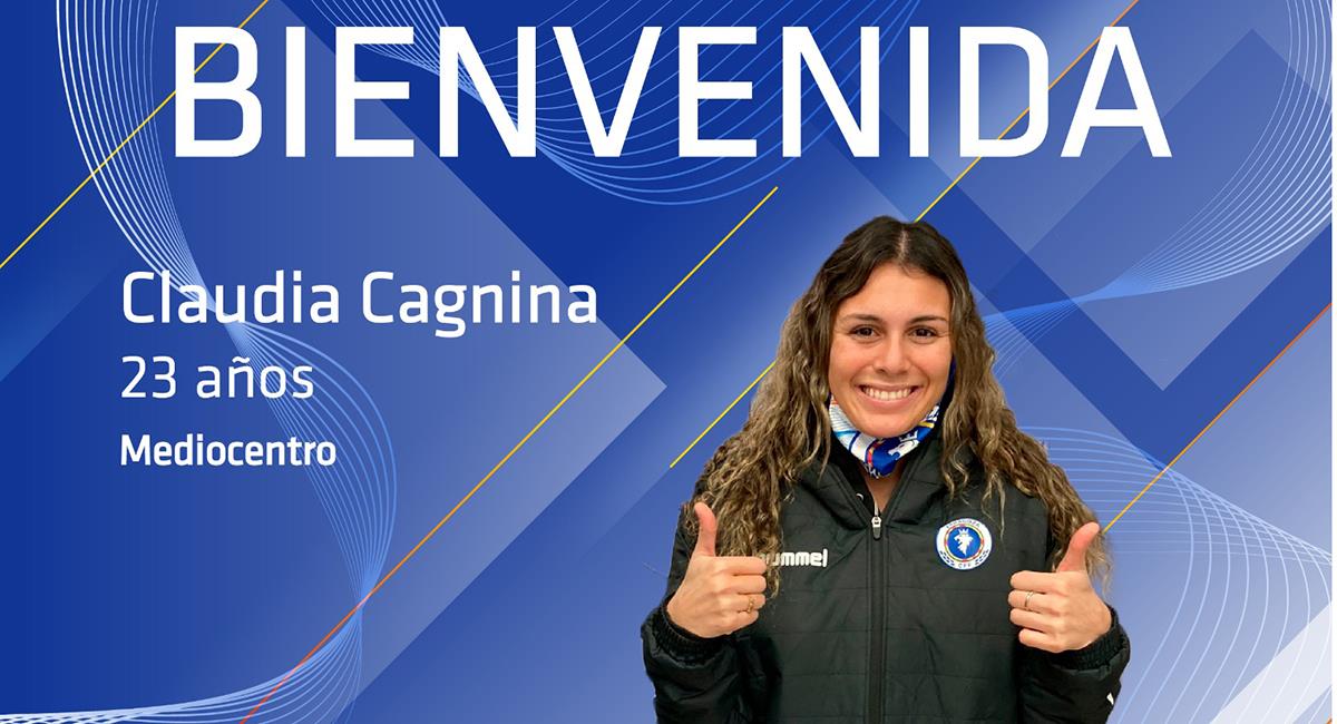 Con 23 años, Claudia Cagnina llega al Zaragoza CFF. Foto: Twitter @ZaragozaCFF