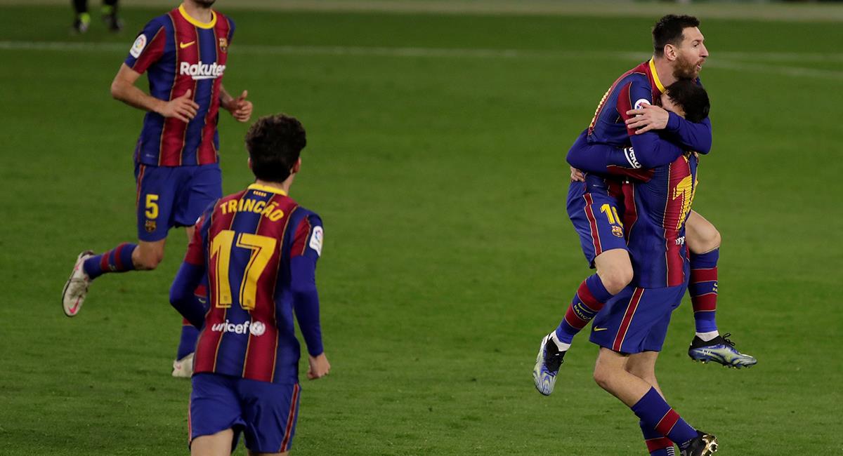 Lionel Messi ingresó el segundo tiempo y Barcelona dio vuelta. Foto: EFE
