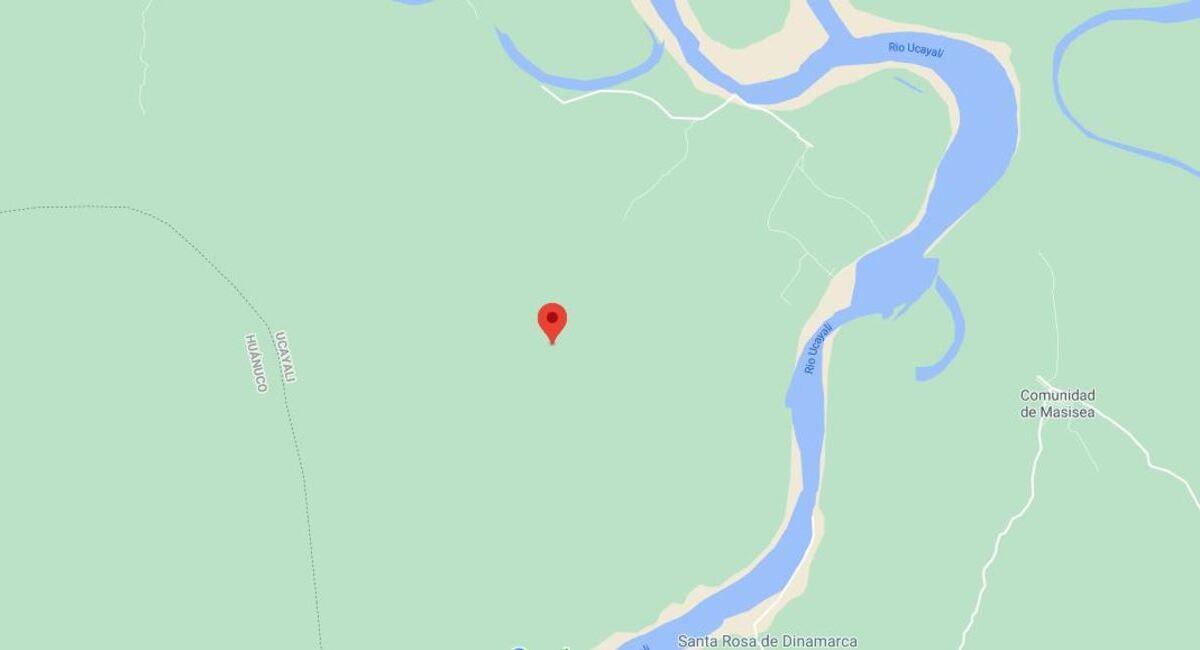 Sismo en Pucallpa, Ucayali de 4.4. Foto: Captura Google Maps