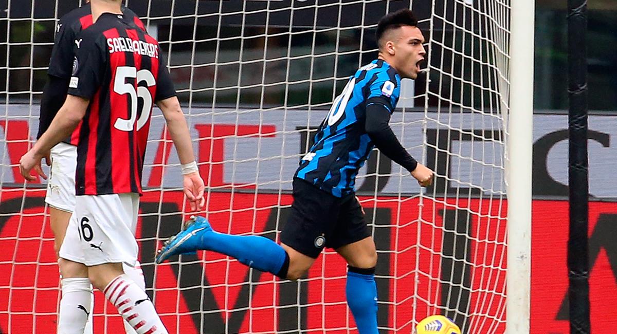 Lautaro Martínez firmó un 'doblete' siendo la figura en Inter. Foto: EFE