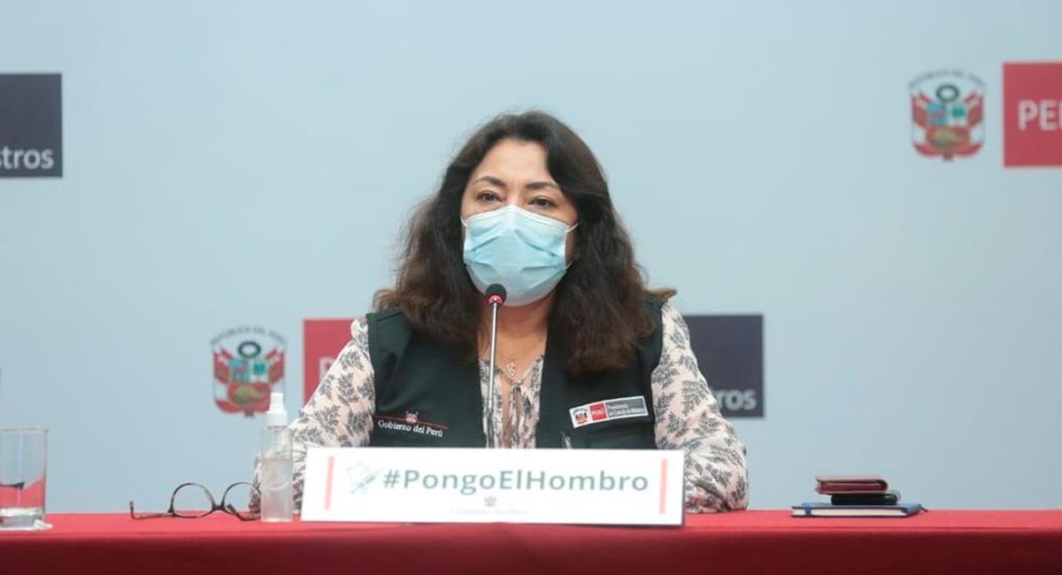 Violeta Bermúdez brindó conferencia de prensa este sábado. Foto: Twitter @pcmperu