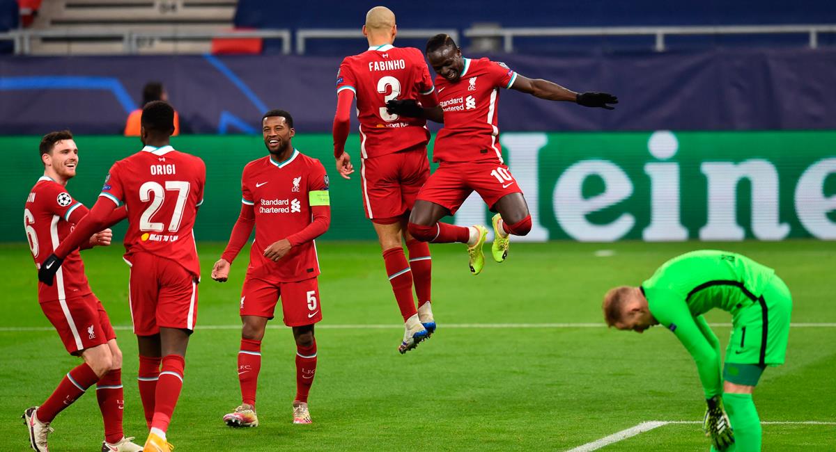Sadio Mané marcó el 2-0 final para Liverpool. Foto: Twitter @LFC