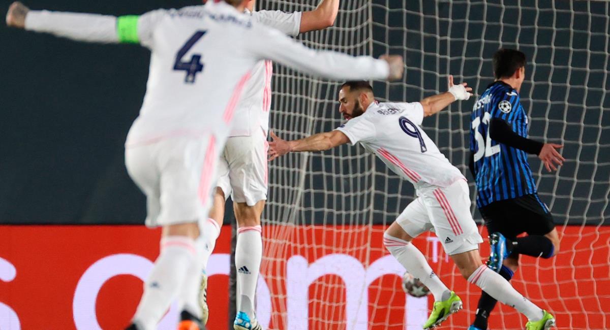 Karim Benzema abrió el marcador para Real Madrid. Foto: EFE