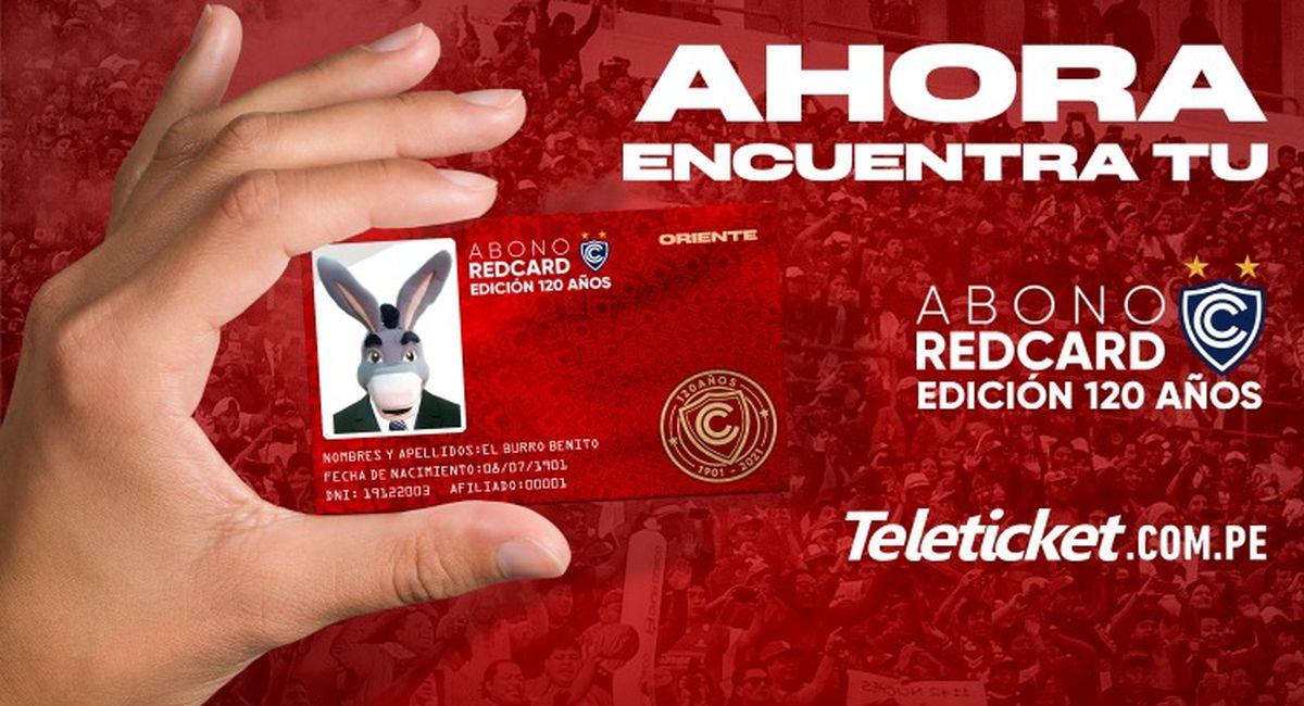 La Red Card de Cienciano del Cusco. Foto: Cortesía