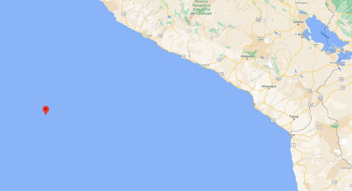 Sismo de 5.2 en Ica. Foto: Captura Google Maps