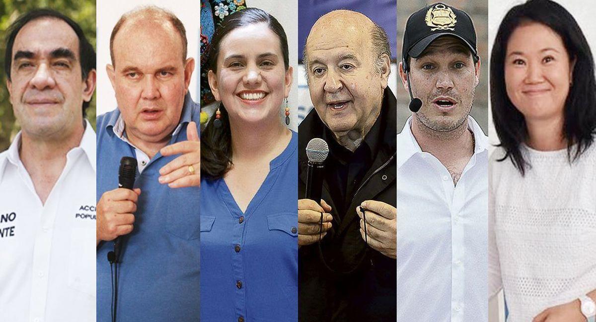 Candidatos presidenciales. Foto: Twitter