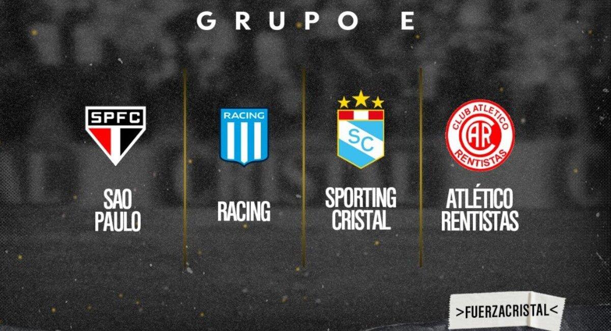 Sporting Cristal conforma el grupo E de la Libertadores. Foto: Twitter Club Sporting Cristal