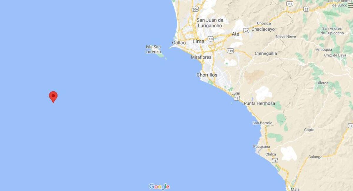 Sismo de 3.6 en Callao. Foto: Google Maps