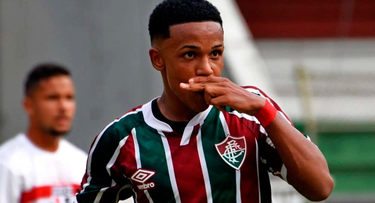 Kayky llega procedente de Fluminense con tan solo 17 años. Foto: Twitter