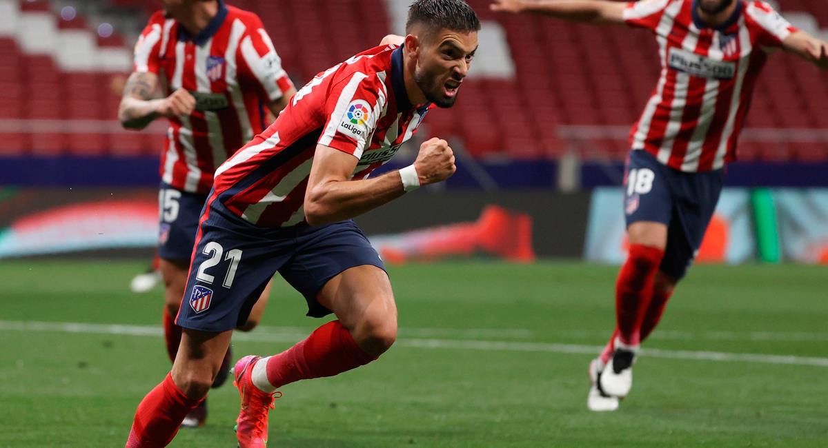 Yannick Carrasco abrió la cuenta para Atlético Madrid. Foto: EFE